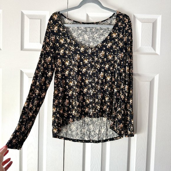 American Eagle Outfitters Tops - Floral Long Sleeve T-shirt